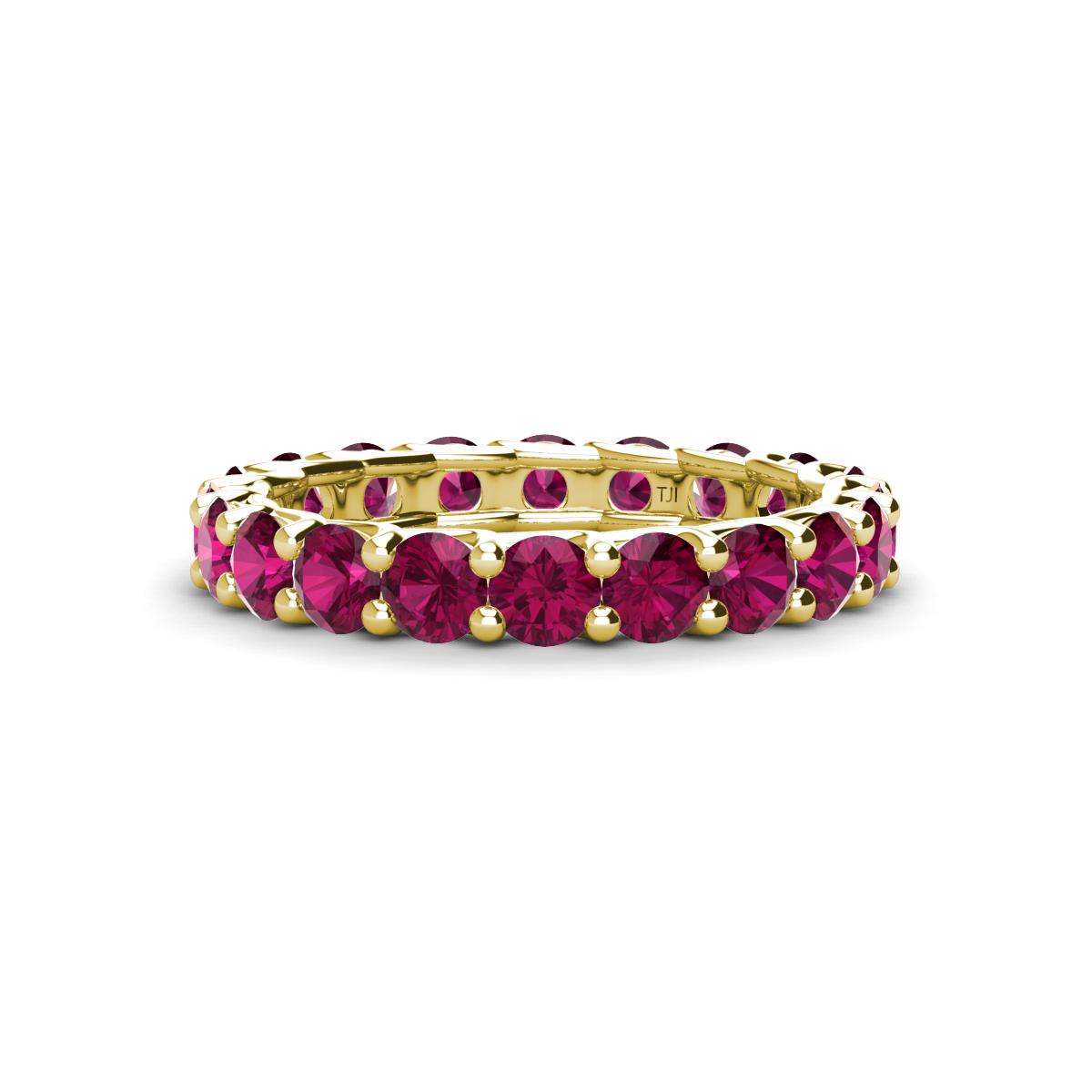 Laida 3.40 mm Rhodolite Garnet Eternity Band 