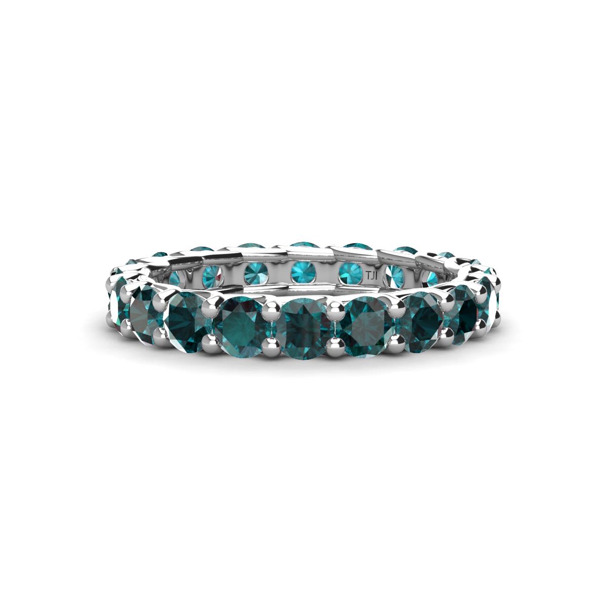 Laida 3.40 mm London Blue Topaz Eternity Band 