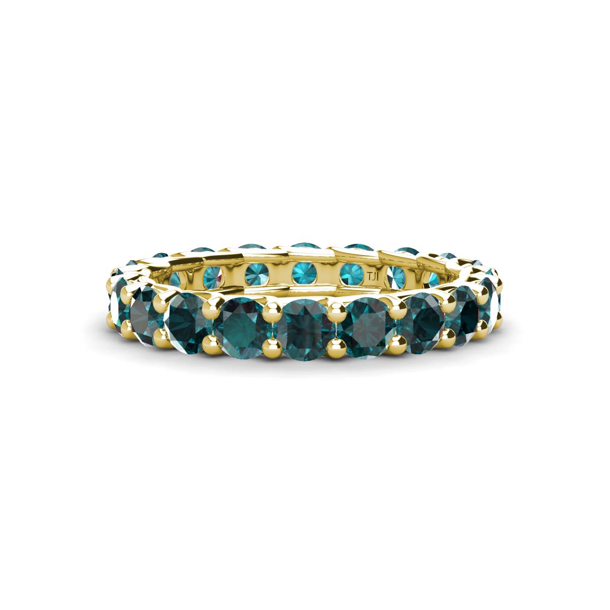 Laida 3.40 mm London Blue Topaz Eternity Band 