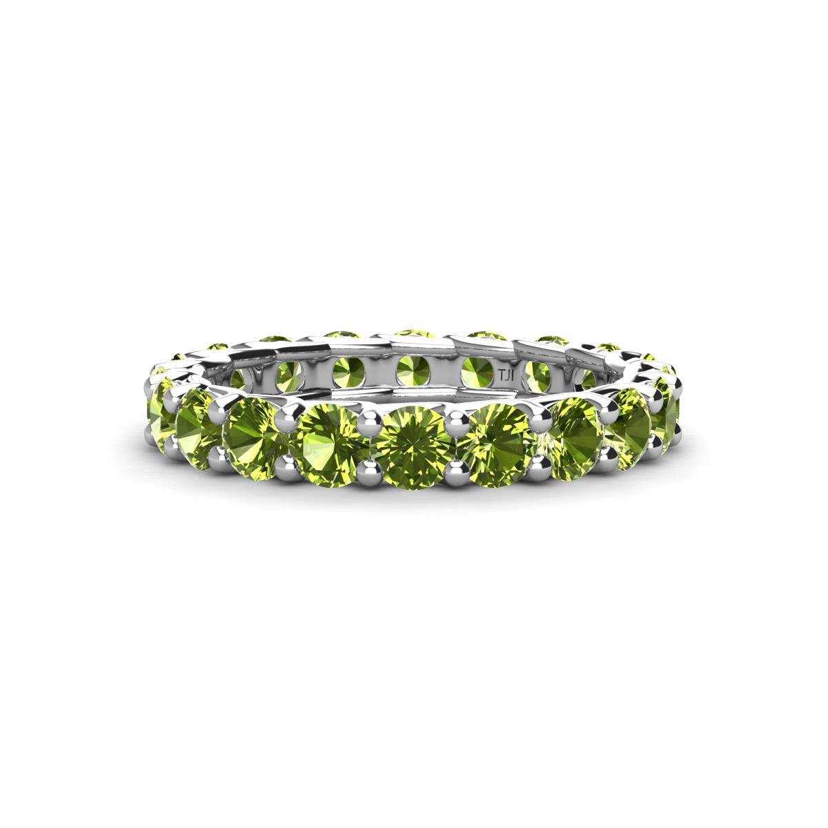 Laida 3.40 mm Peridot Eternity Band 