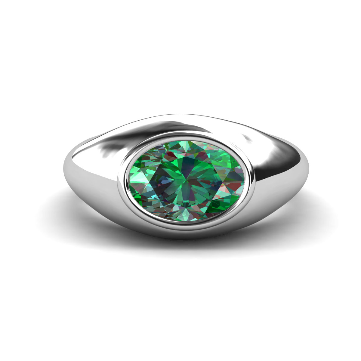 Dianne 2.15 ct Oval Shape Created Alexandrite Women Solitaire Engagement Ring 