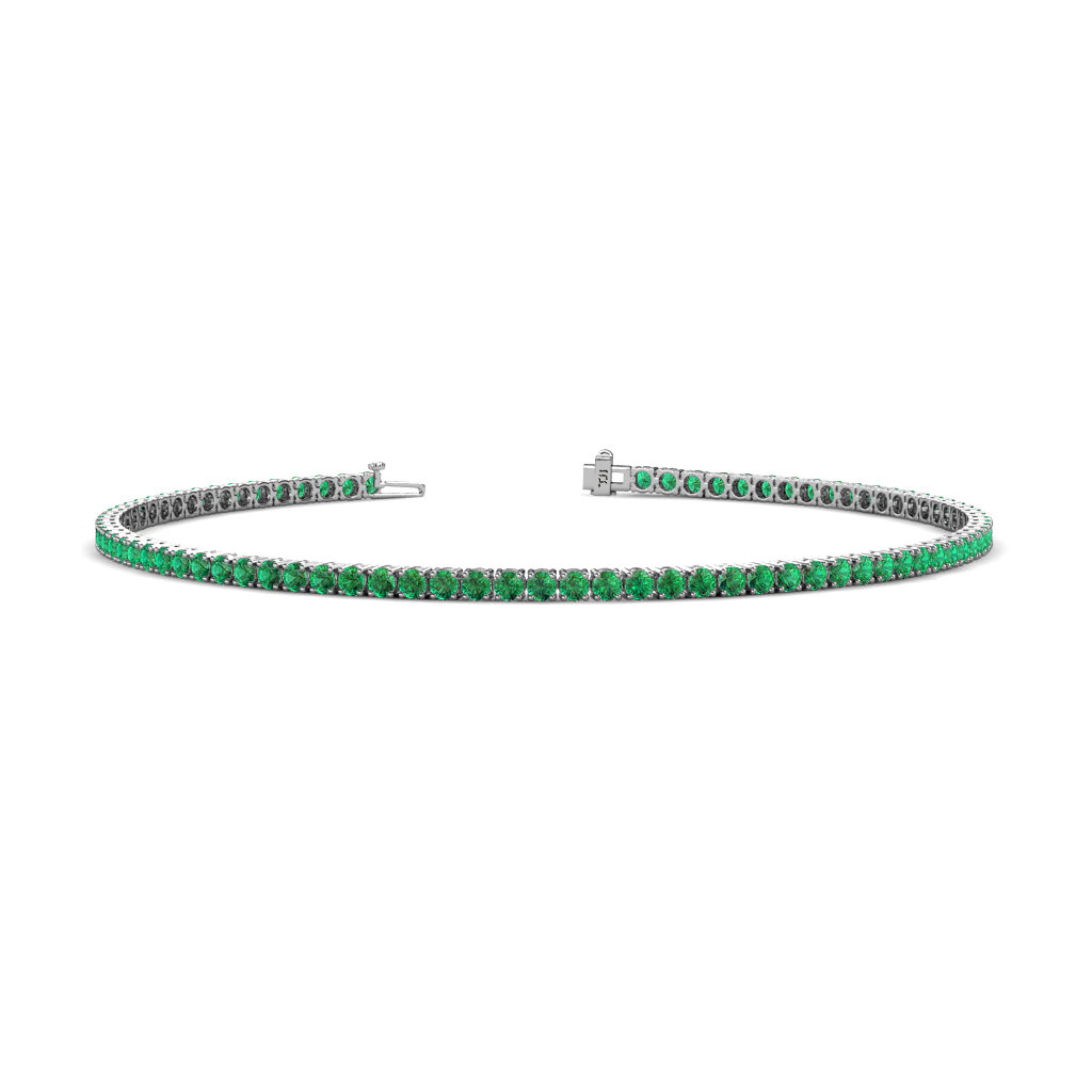 Leslie 1.63 ctw Emerald Eternity Tennis Bracelet 