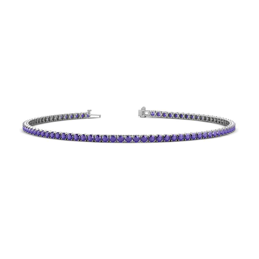 Leslie 1.43 ctw Iolite Eternity Tennis Bracelet 