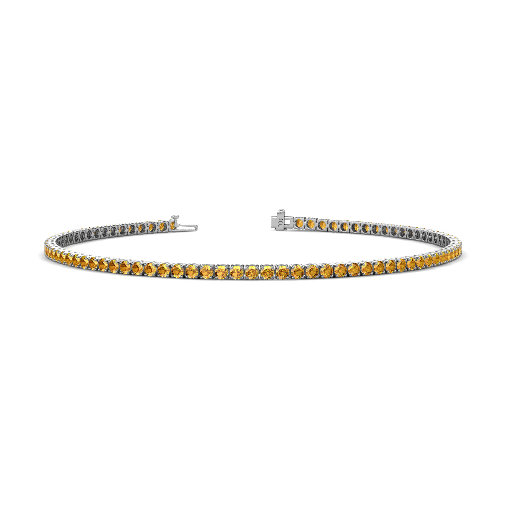 Leslie 2.60 ctw Citrine Eternity Tennis Bracelet 