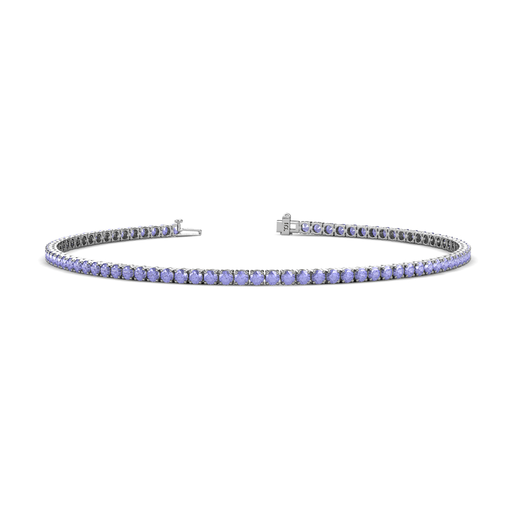 Leslie 1.82 ctw Tanzanite Eternity Tennis Bracelet 