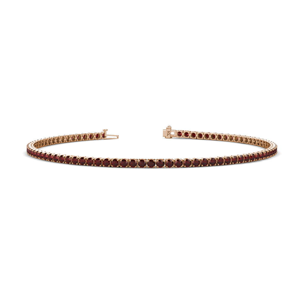 Leslie 3.25 ctw Red Garnet Eternity Tennis Bracelet 