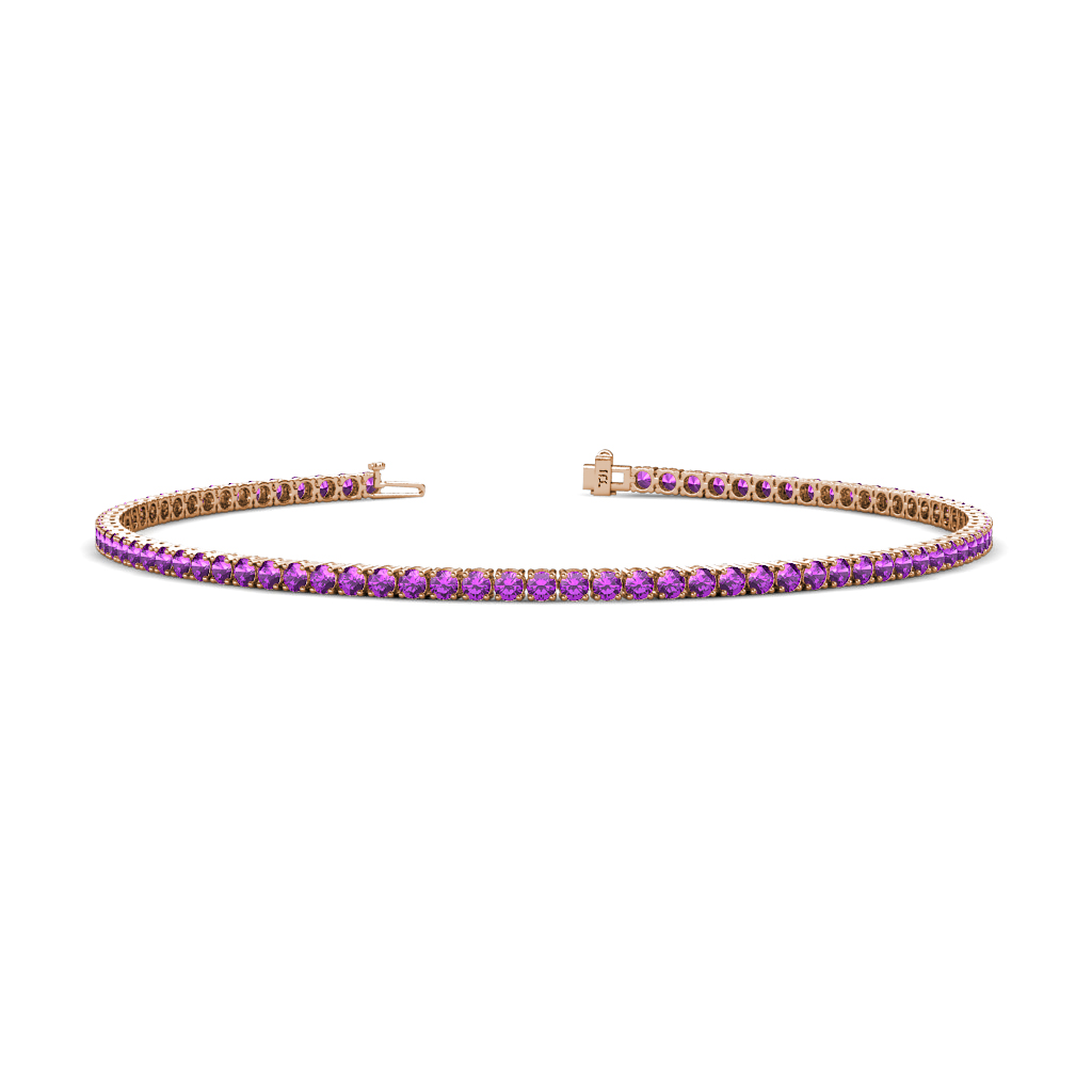 Leslie 2.60 ctw Amethyst Eternity Tennis Bracelet 