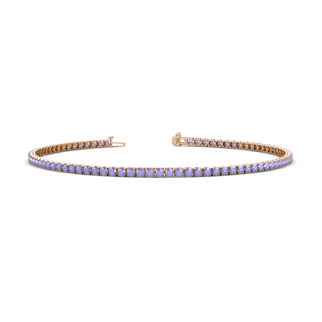 Leslie 1.82 ctw Tanzanite Eternity Tennis Bracelet 
