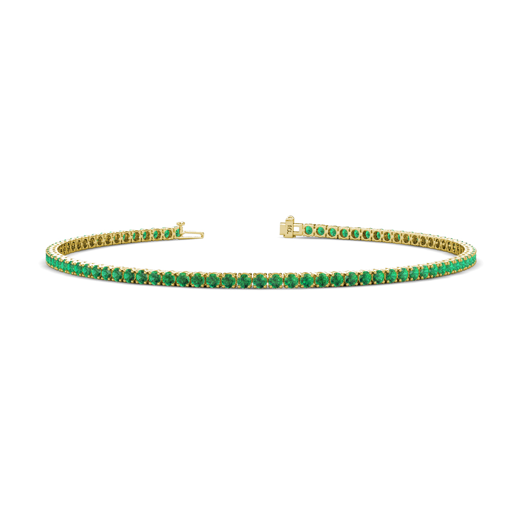 Leslie 1.63 ctw Emerald Eternity Tennis Bracelet 