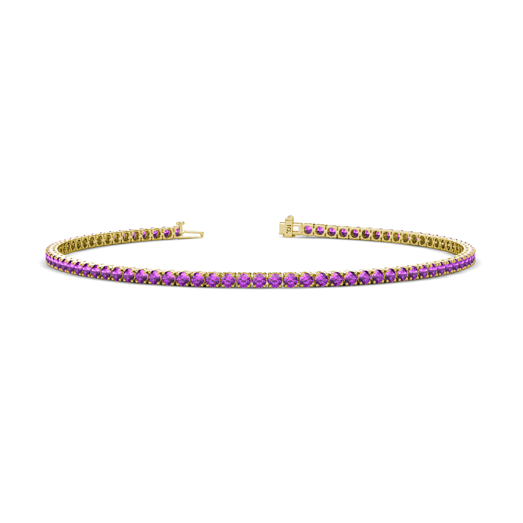 Leslie 2.60 ctw Amethyst Eternity Tennis Bracelet 