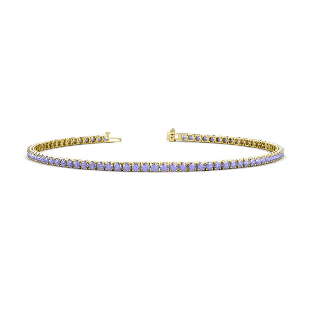 Leslie 1.82 ctw Tanzanite Eternity Tennis Bracelet 