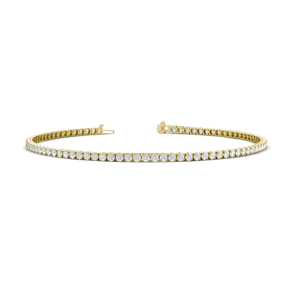 Leslie 2.05 ctw White Sapphire Eternity Tennis Bracelet 
