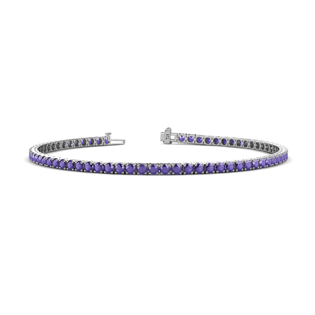 Leslie 2.24 ctw Iolite Eternity Tennis Bracelet 