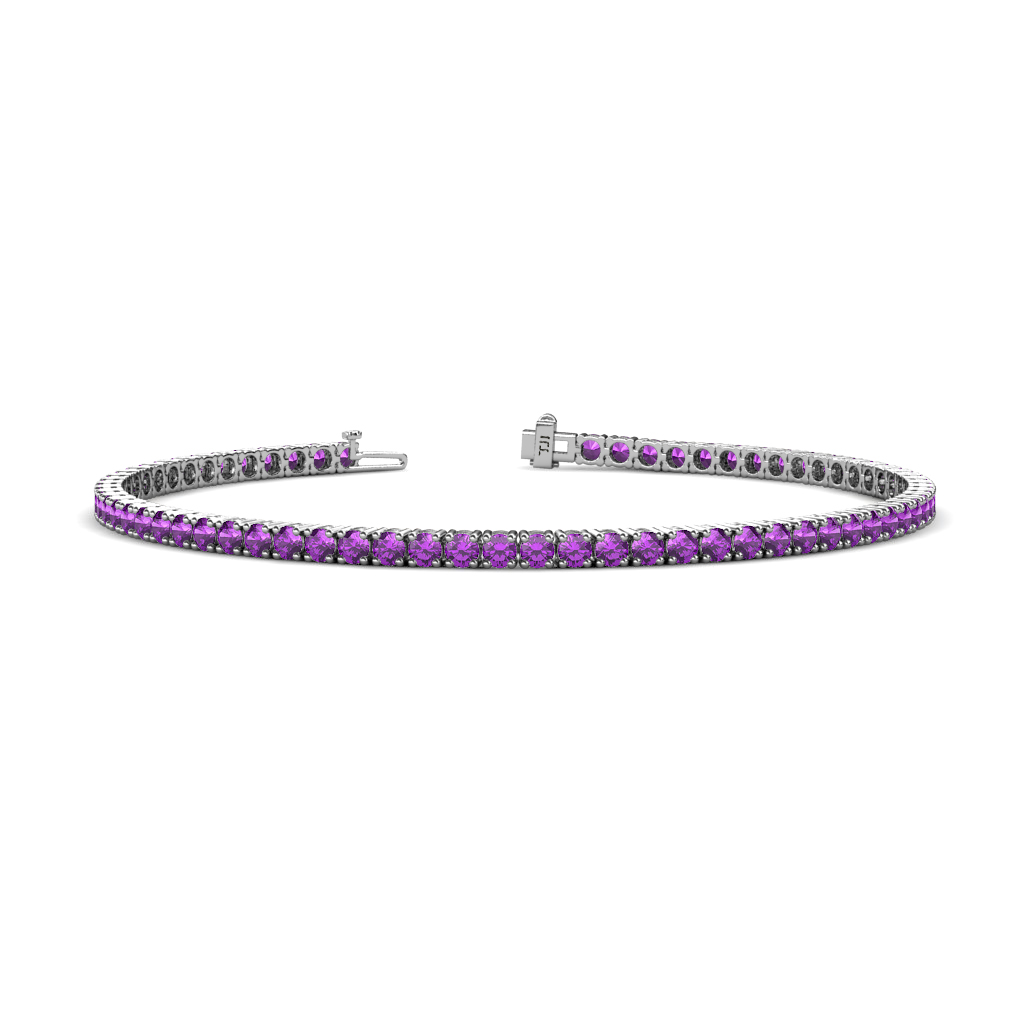 Leslie 3.84 ctw Amethyst Eternity Tennis Bracelet 