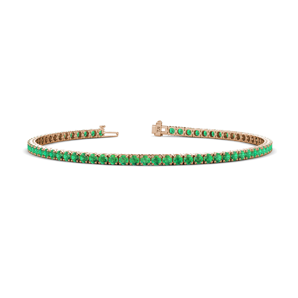 Leslie 2.24 ctw Emerald Eternity Tennis Bracelet 