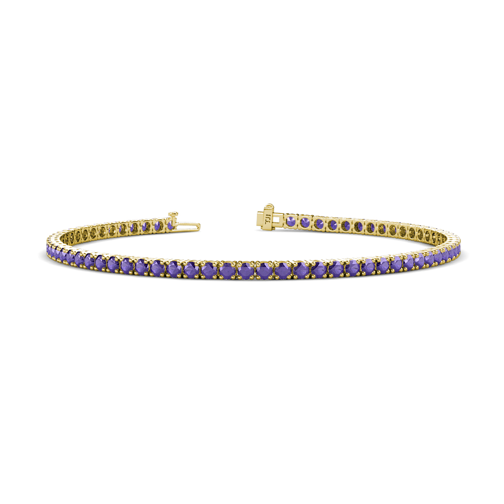 Leslie 2.24 ctw Iolite Eternity Tennis Bracelet 
