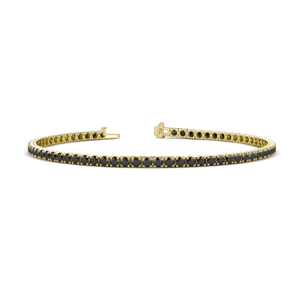 Leslie 3.36 ctw Black Diamond Eternity Tennis Bracelet 