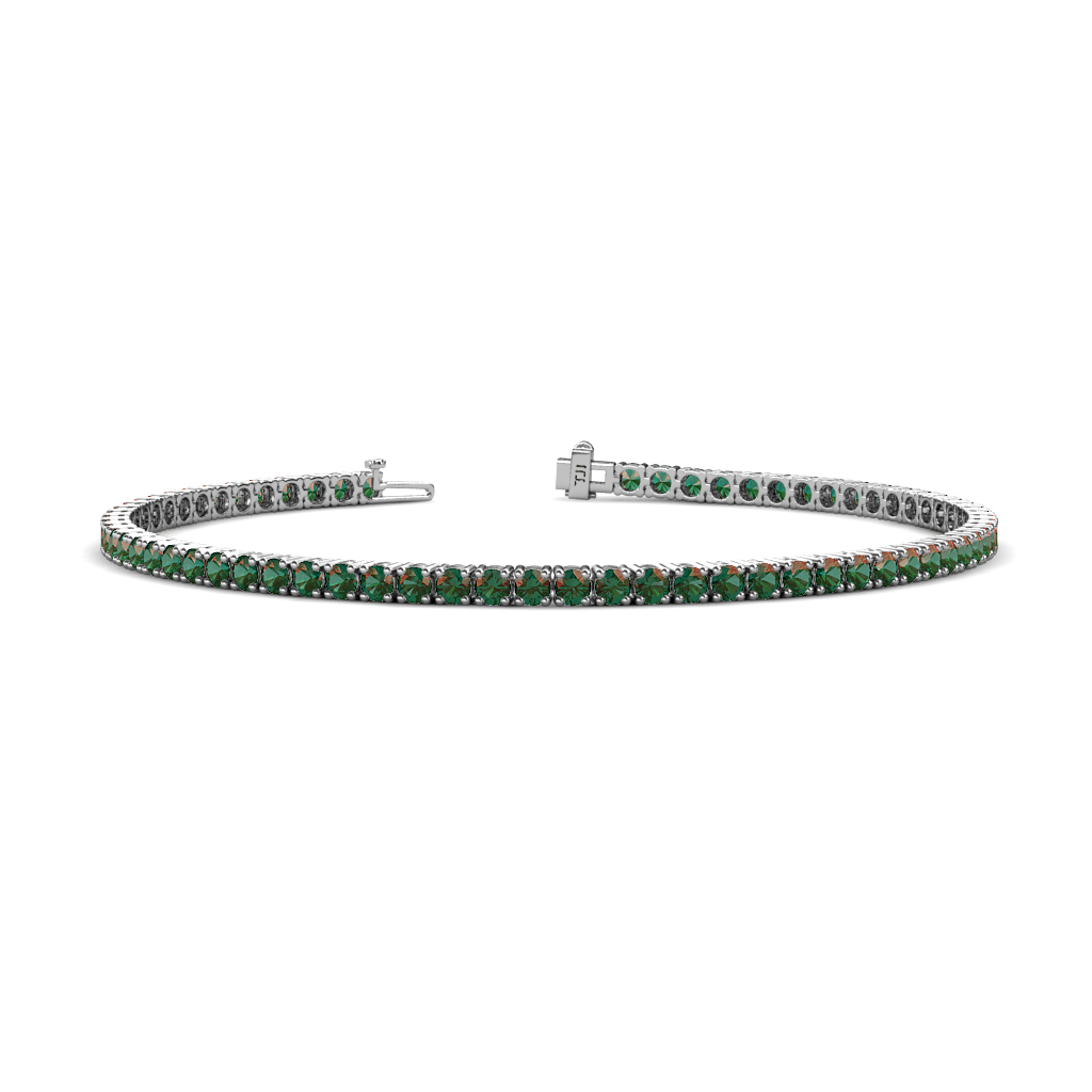 Leslie 6.96 ctw Created Alexandrite Eternity Tennis Bracelet 