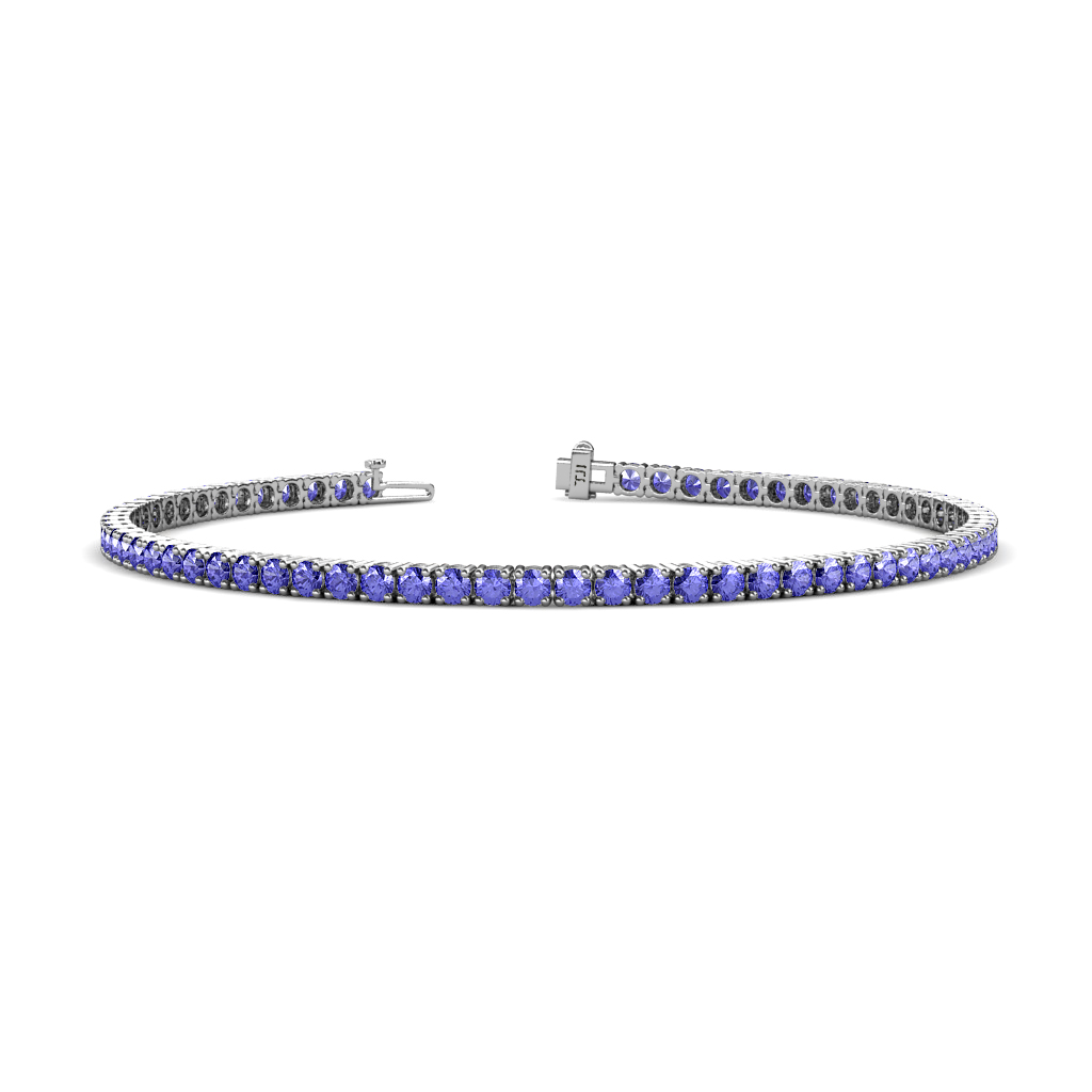Leslie 4.35 ctw Tanzanite Eternity Tennis Bracelet 