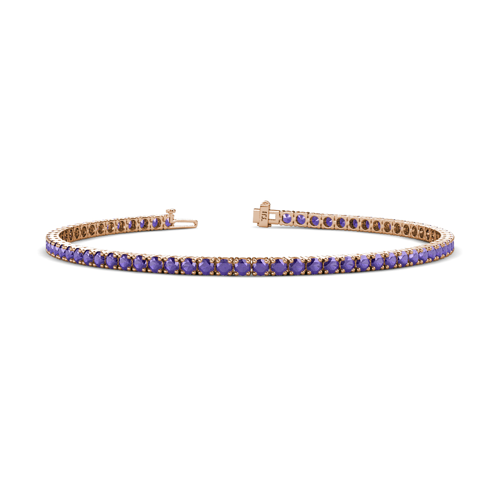 Leslie 3.19 ctw Iolite Eternity Tennis Bracelet 