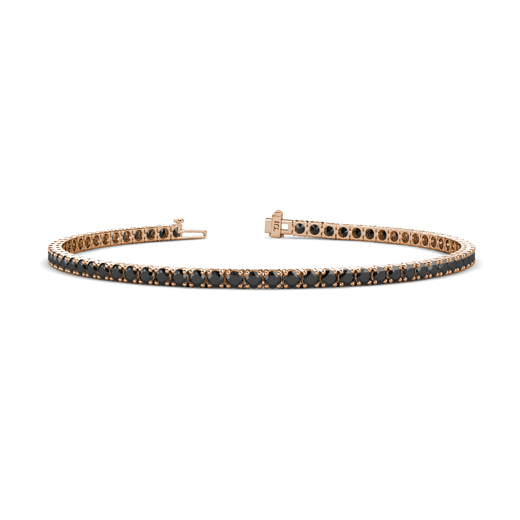Leslie 4.35 ctw Black Diamond Eternity Tennis Bracelet 