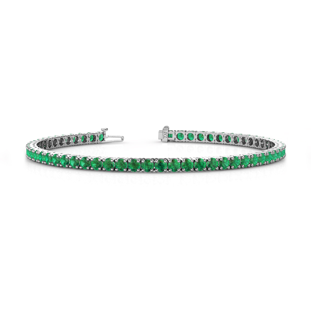 Leslie 4.20 ctw Emerald Eternity Tennis Bracelet 