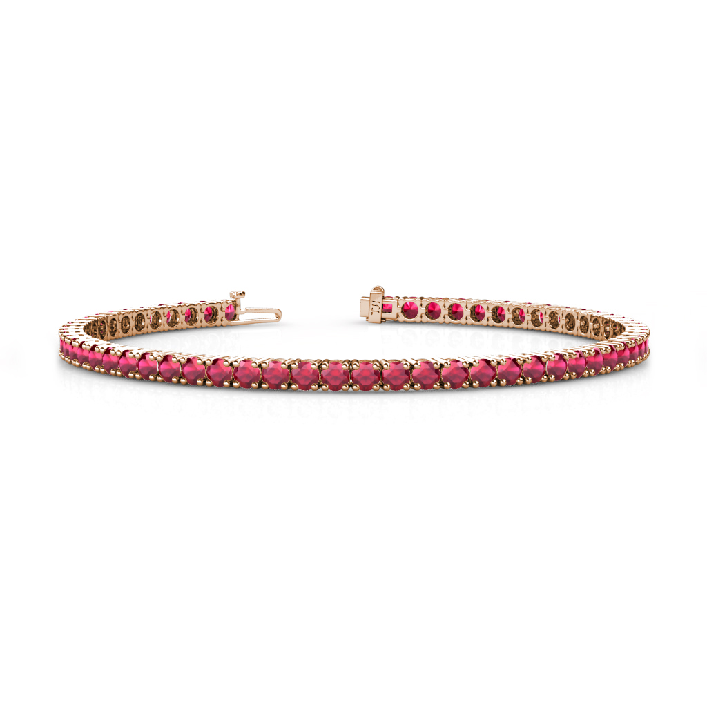 Leslie 5.32 ctw Ruby Eternity Tennis Bracelet 