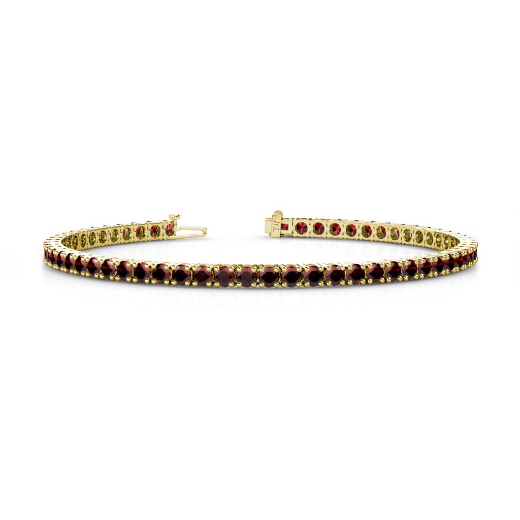 Leslie 8.06 ctw Red Garnet Eternity Tennis Bracelet 