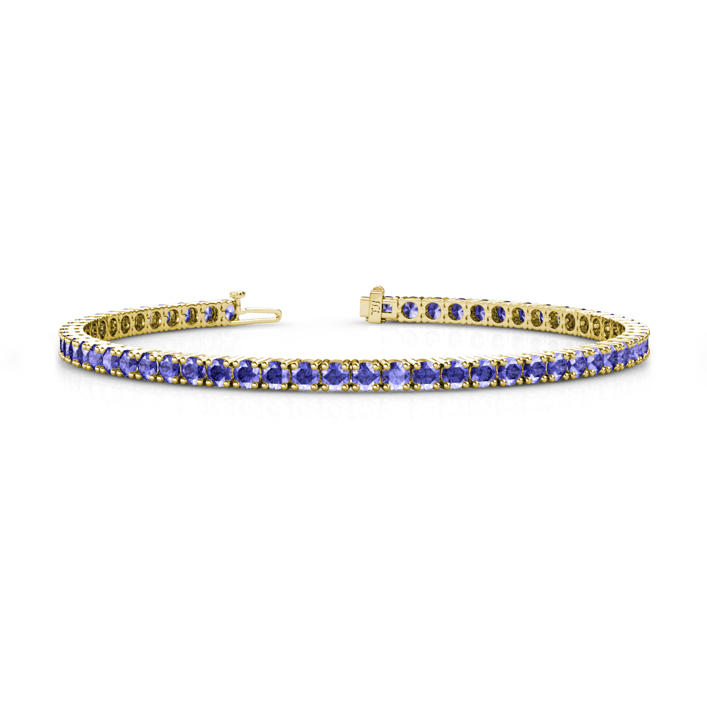 Leslie 7.20 ctw Tanzanite Eternity Tennis Bracelet 