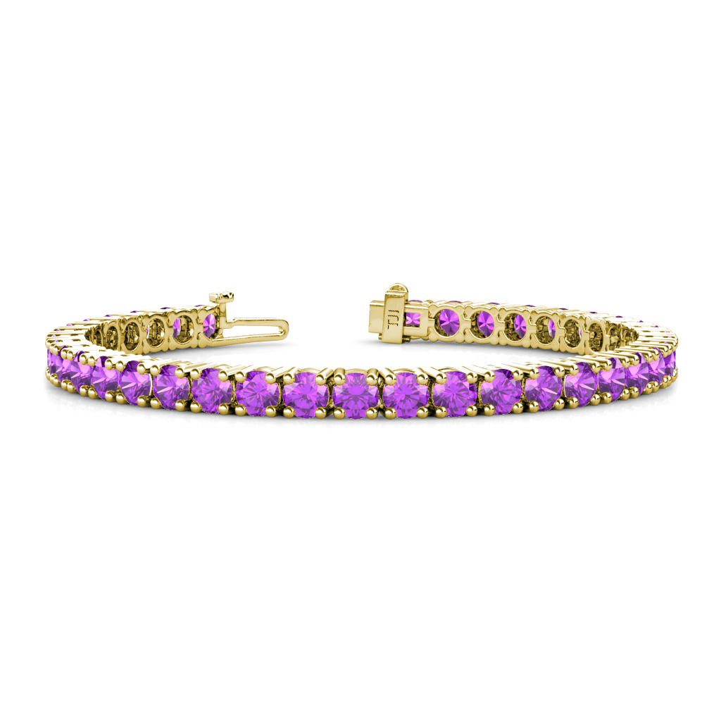 Leslie 8.20 ctw Amethyst Eternity Tennis Bracelet 