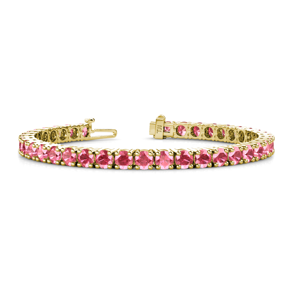 Leslie 8.20 ctw Pink Tourmaline Eternity Tennis Bracelet 