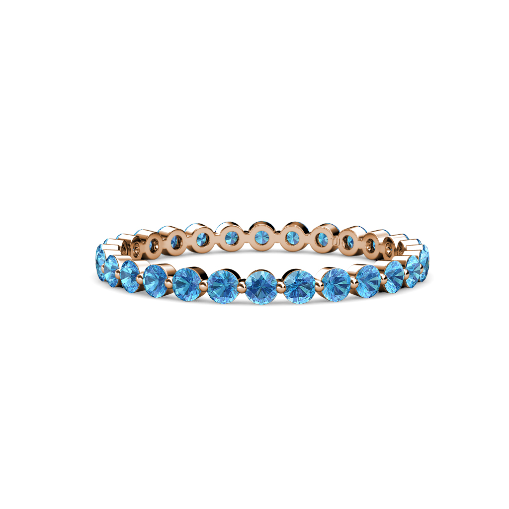 Valerie 0.90 ctw Blue Topaz Eternity Band 