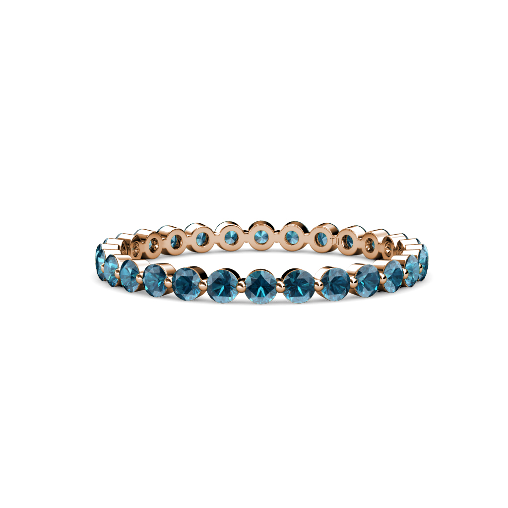 Valerie 1.00 ctw London Blue Topaz Eternity Band 
