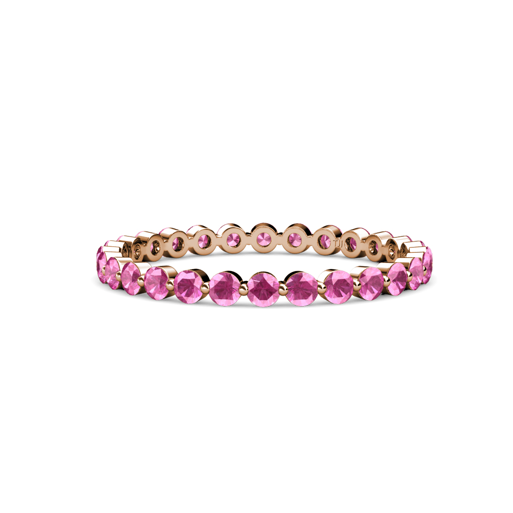 Valerie 1.10 ctw Pink Sapphire Eternity Band 