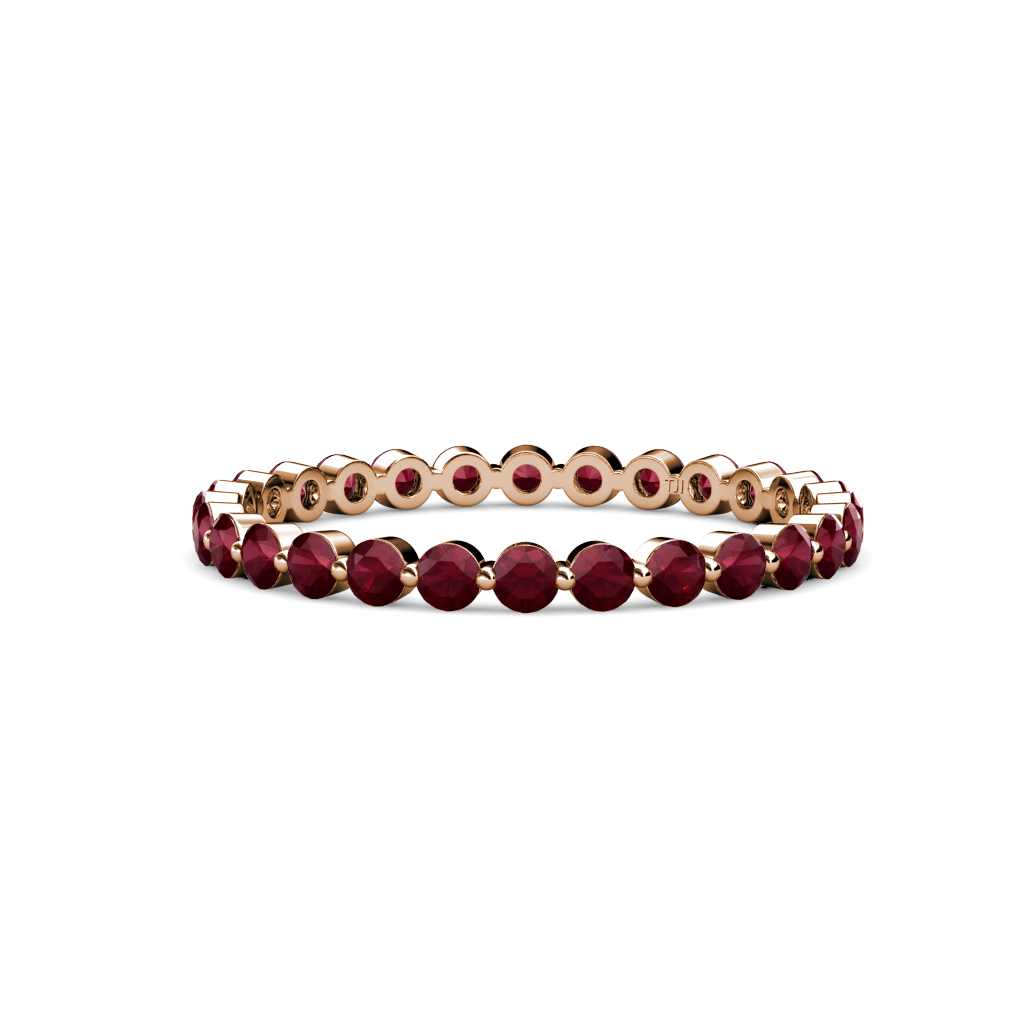 Valerie 1.26 ctw Red Garnet Eternity Band 