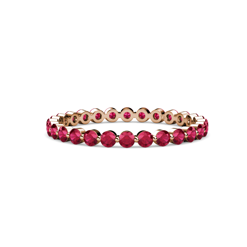 Valerie 1.10 ctw Ruby Eternity Band 