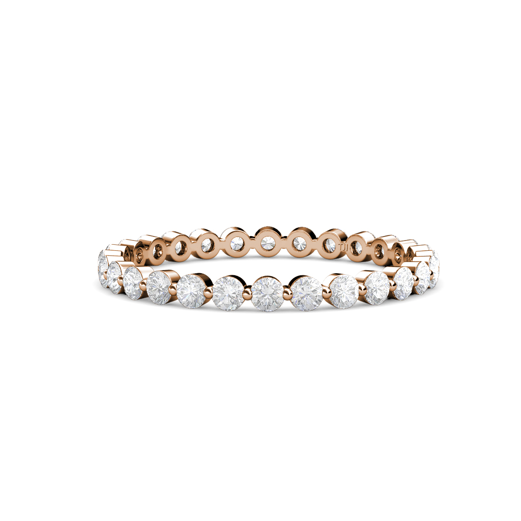 Valerie 1.10 ctw White Sapphire Eternity Band 