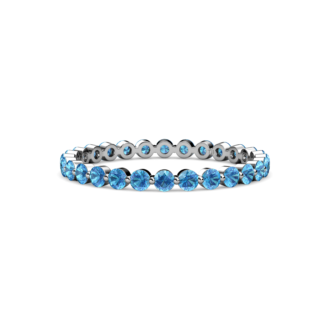Valerie 0.90 ctw Blue Topaz Eternity Band 