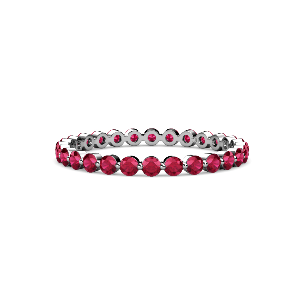 Valerie 1.10 ctw Ruby Eternity Band 
