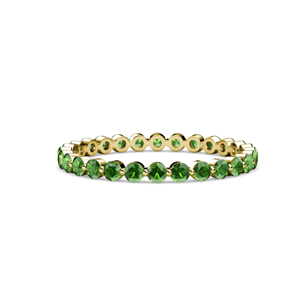 Valerie 1.26 ctw Green Garnet Eternity Band 