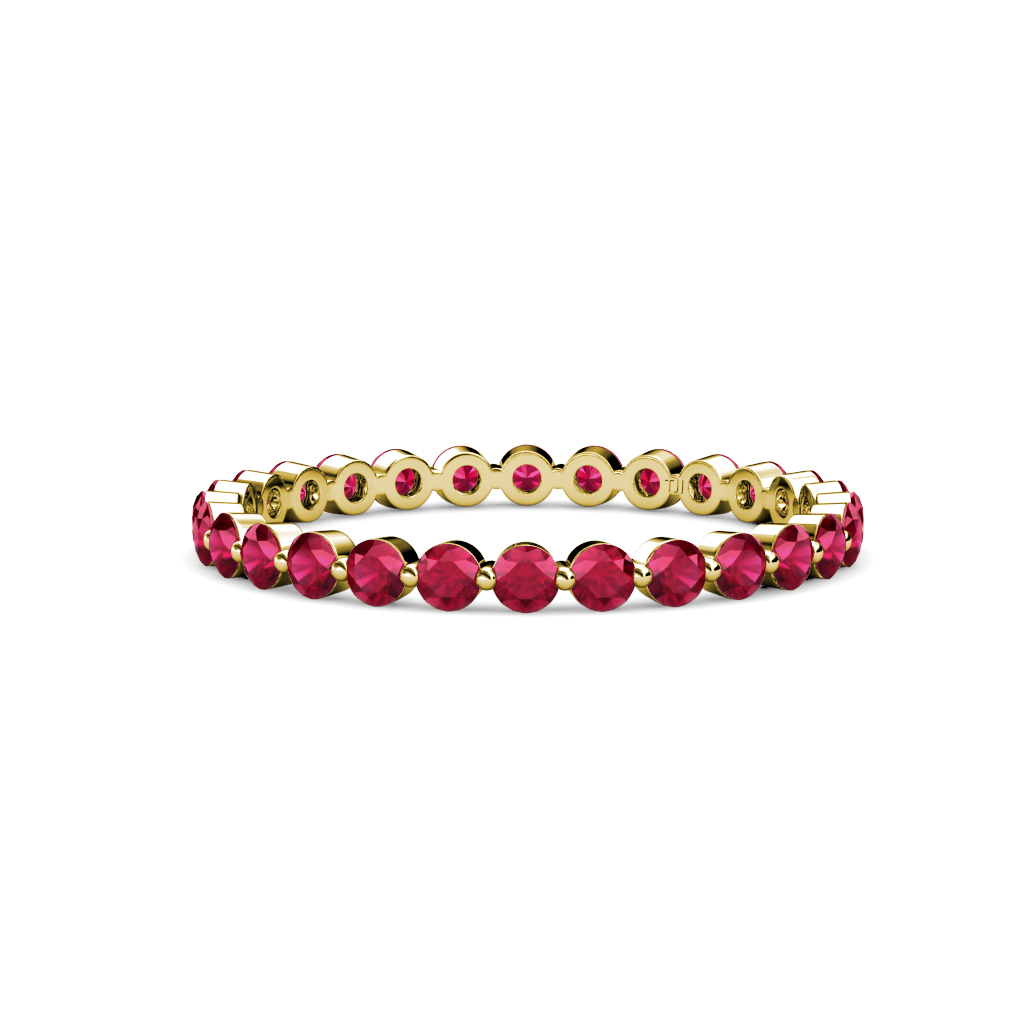 Valerie 0.88 ctw Ruby Eternity Band  
