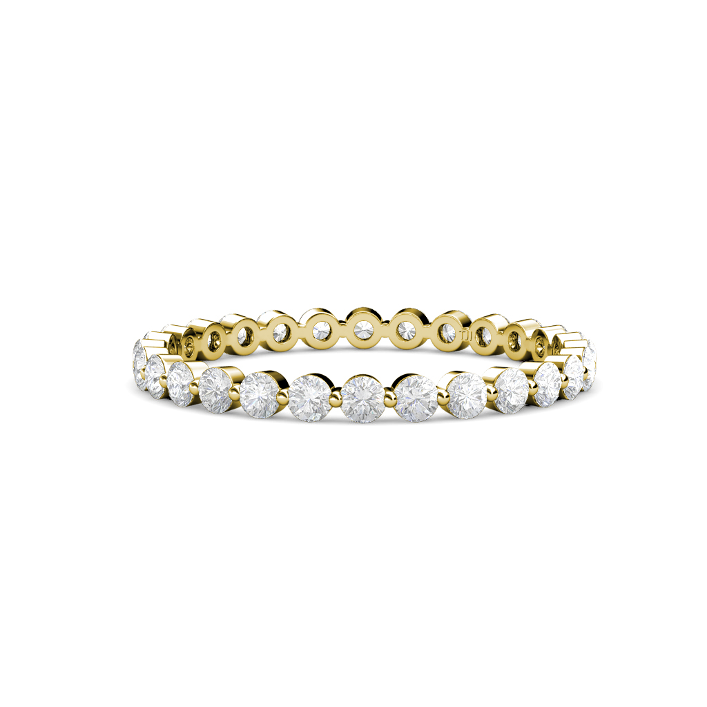 Valerie 1.10 ctw White Sapphire Eternity Band 