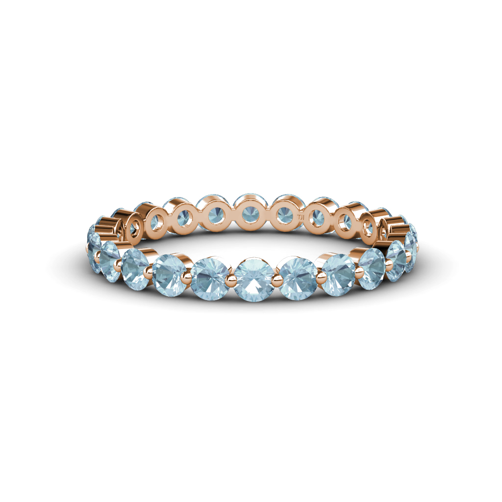 Valerie 1.05 ctw Aquamarine Eternity Band 