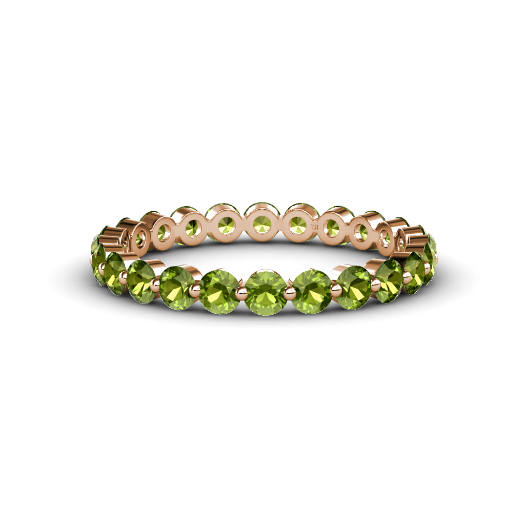 Valerie 1.60 ctw Peridot Eternity Band 