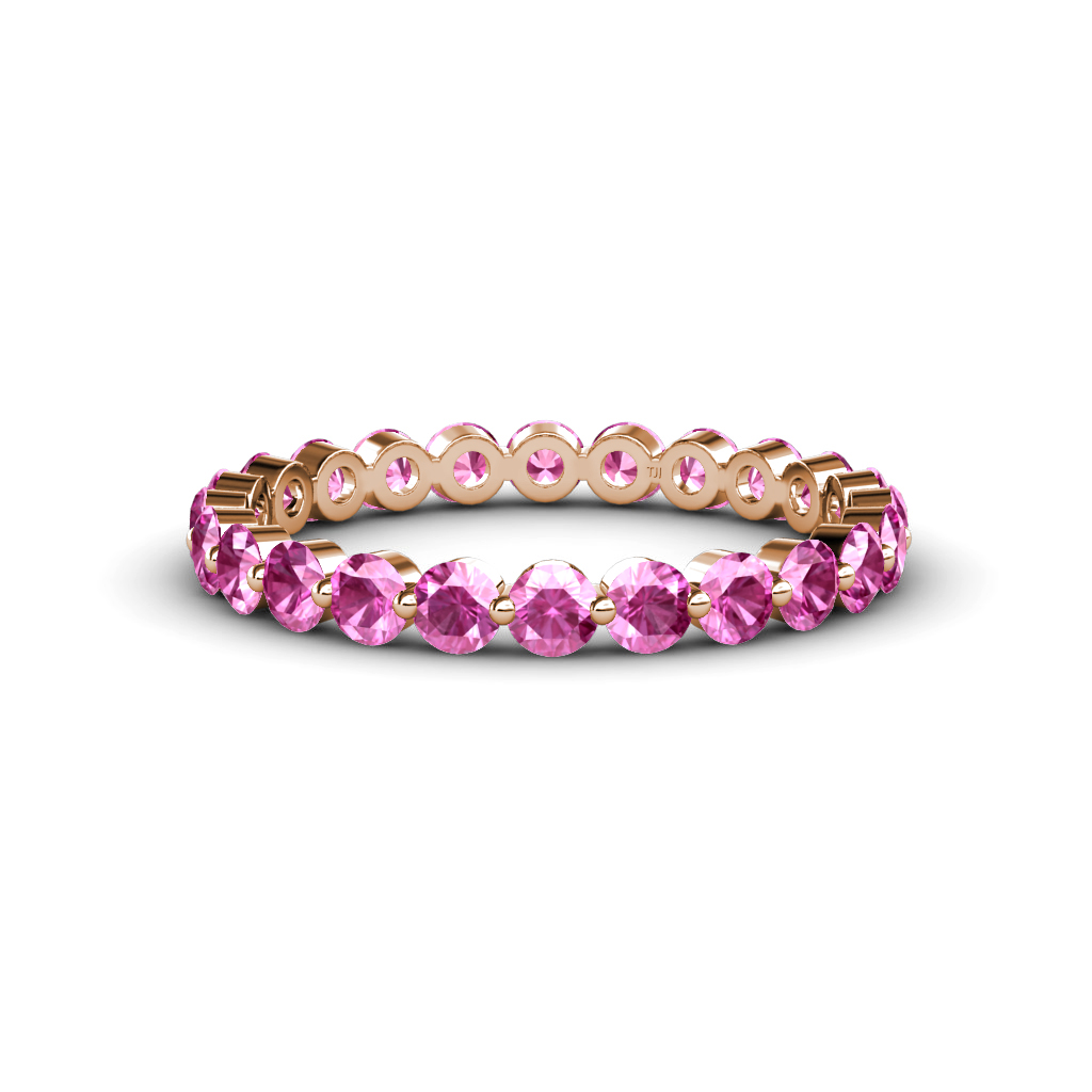 Valerie 1.43 ctw Pink Sapphire Eternity Band 
