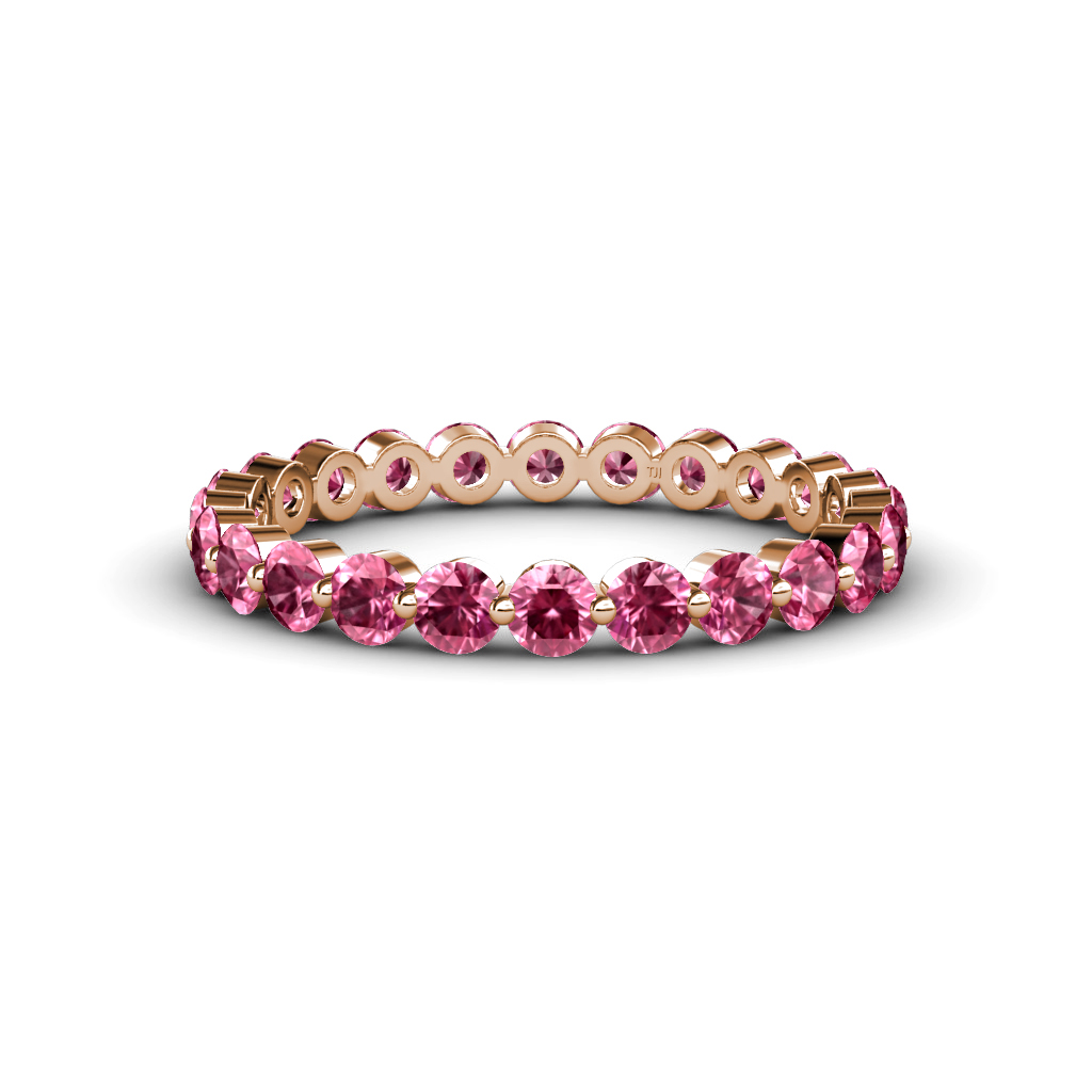 Valerie 1.05 ctw Pink Tourmaline Eternity Band 
