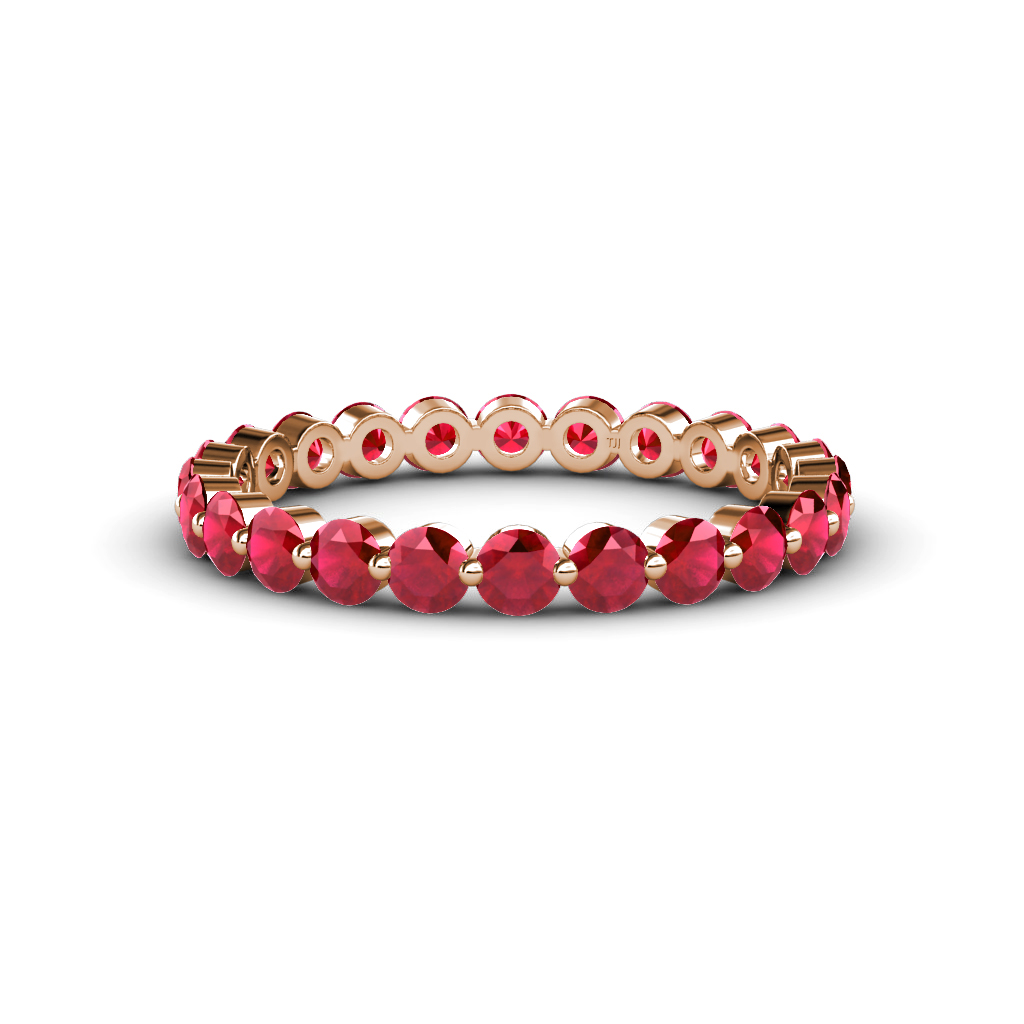 Valerie 1.43 ctw Ruby Eternity Band 