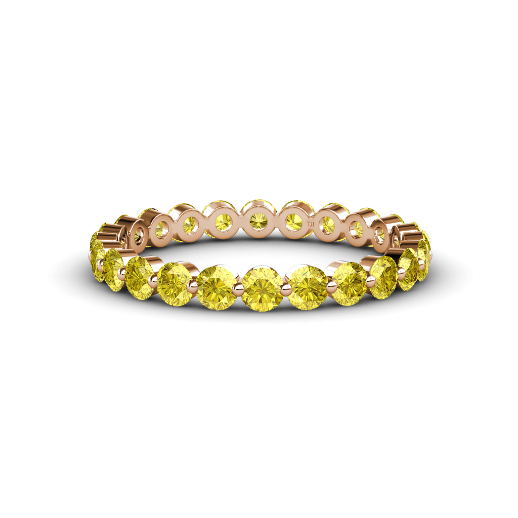 Valerie 1.43 ctw Yellow Sapphire Eternity Band 