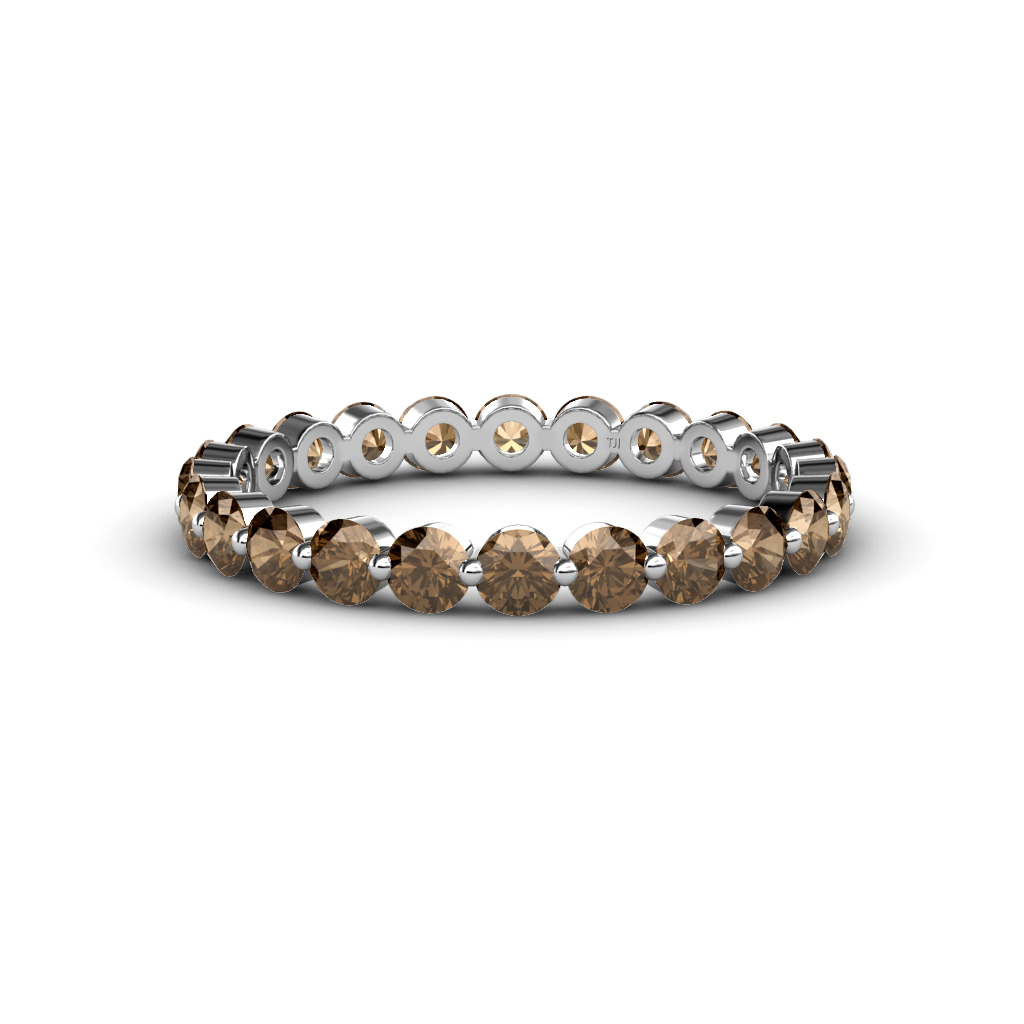 Valerie 1.33 ctw Smoky Quartz Eternity Band 