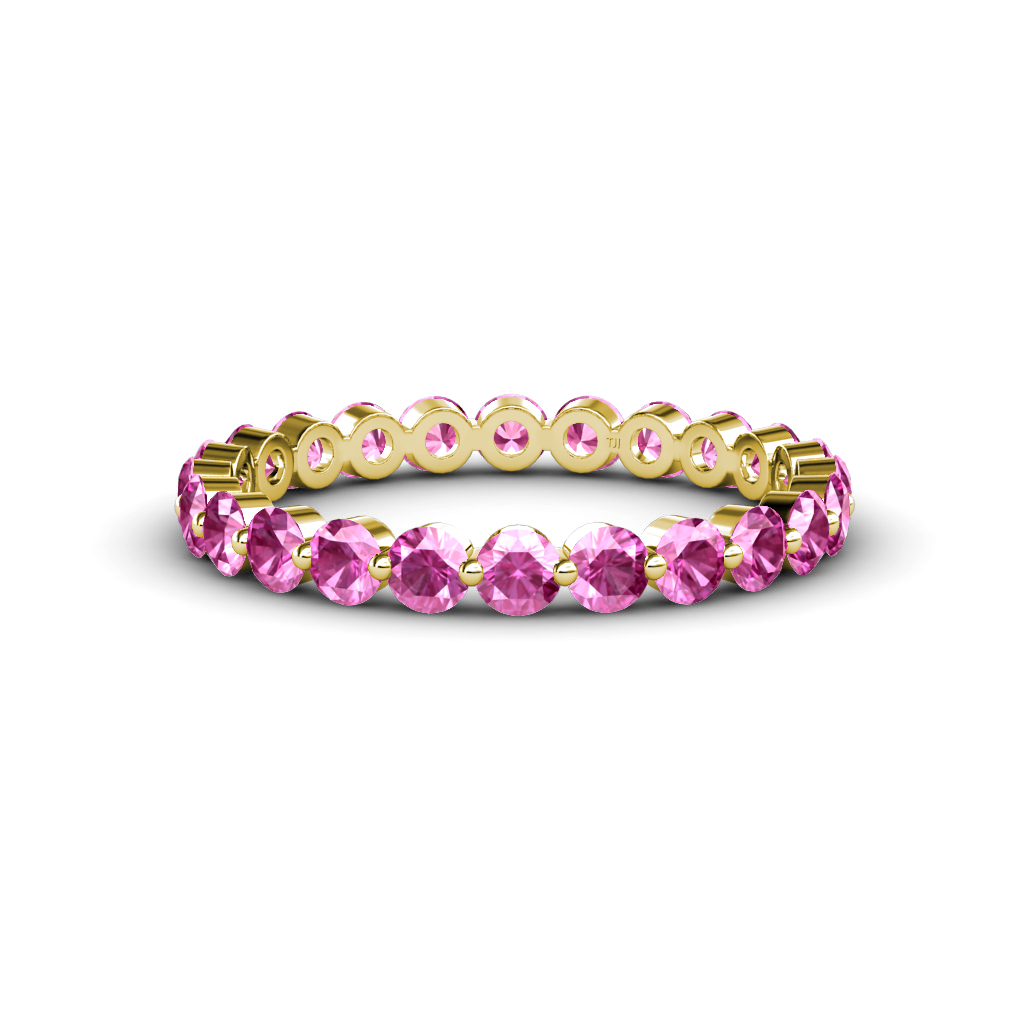Valerie 1.43 ctw Pink Sapphire Eternity Band 
